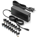 Powseed 90W Universal Laptop Charger USB C for Lenovo MacBook HP Dell Asus Acer Toshiba Samsung Sony Gateway Chromebook 5V 12V 18.5V 19V 19.5V 20V Power Supply Charmer Cord AC Adapter with 16 Tips
