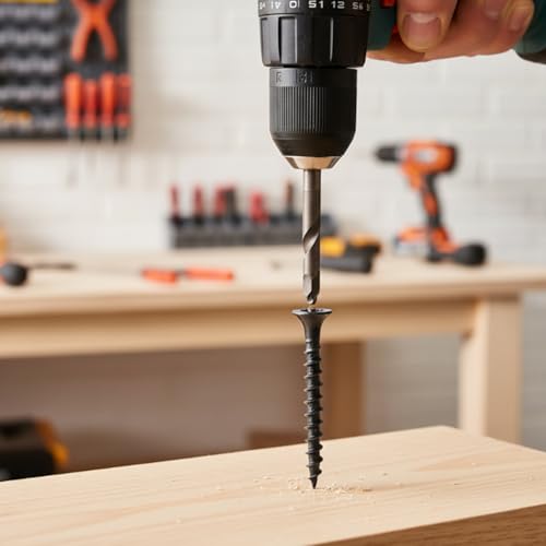 #8 x 1-1/2 Inch Drywall Screws Phillips Flat Head Black Oxide Screws 80 PCS, Wood Screws for Furniture Cabinet DIY - size: #8×1/1/2