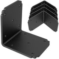 6x6x5 Pergola Brackets,Heavy Duty L Bracket for Wood, (4pcs) - size: 6x5 inch ( 4 Pack )