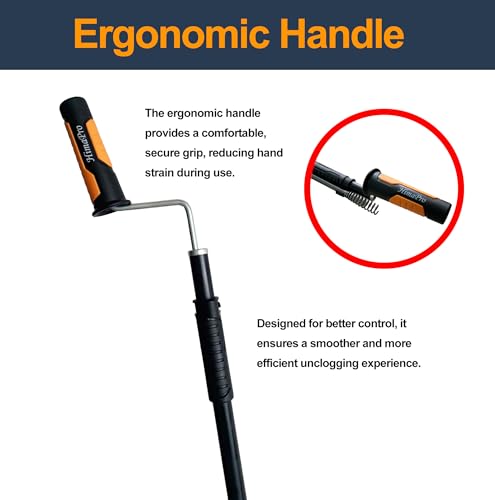HimaPro Professional Toilet Auger/Closet Auger, 3 Feet Pipe Snake
