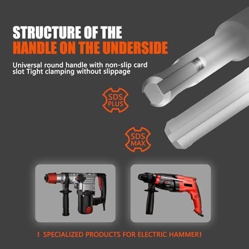 CATITO 19 Pcs Concrete Hole Saw Set, 30/40/50/65/80/100/110mm Concrete Hole Saw Kit, Masonry Hole Saw, Connecting Rods for SDS Plus & SDS Max, 5pcs Dust Bag, Cement|Brick Stone|Wall - size: 7 PCS