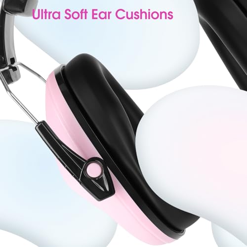 Floriogra Noise Cancelling Headphones for Kids/Toddler 28dB SNR Ear Muffs - color: Pink