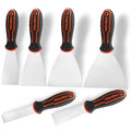 VALUEMAX Putty Knife Set, 6PCS Stainless Steel Paint Scraper Tools, Spackle Knives for Repairing Drywall, Scraping, Removing Wallpaper, Applying Mud, Plaster and Adhesive(1”, 1.5”, 2”, 3”, 4”, 5”) | Repairing Drywall, Scraping, Removing Wallpaper, Applyin