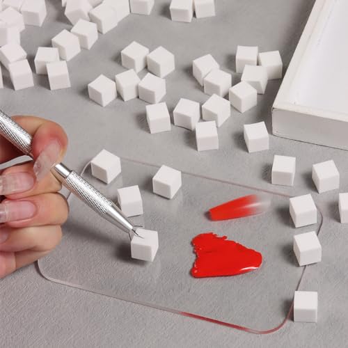 Fcozpjk Soft Sponges with Grabbing Pen for Ombre and Aura Nail Art with Brush, Professional Manicure Nail Art Tools Accessories Supplies, 100 Pieces - color: Ombre Nail Sponges