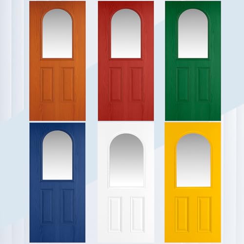 22 x 36 Entry Door Glass Insert with Low-e Glass, 1 Lite Round Top - size: 22 x 36, style: 1 Lite Round Top