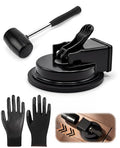 2.0 Upgraded Heavy Duty Floor Gap Fixer Tool & Enhanced Suction Cup, Metal Plank Grabber for Multiple Smooth Surfaces Floor, No Nano Adhesive Pads Required, with Hammer & Gloves