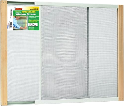 Frost King AWS1833SP WB Marvin Adjustable Window Screen, 18in High x Fits 19-33in Wide - style: 18in High x Fits 19-33in Wide