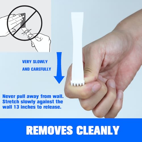 ADY Picture Hanging Strips for Wall Heavy Duty, Double Sided Tape Damage Free 40Pairs, Mounting Adhesive Strips Removable - size: XL-1in x 4.52in