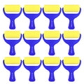 Foam Paint Roller 12 Piece Set 3''x12, Sponge Roller for Painting Art & Craft, Soft & Disposable & Washablea, Blue, Yellow - size: Foam Roller 3 Inch