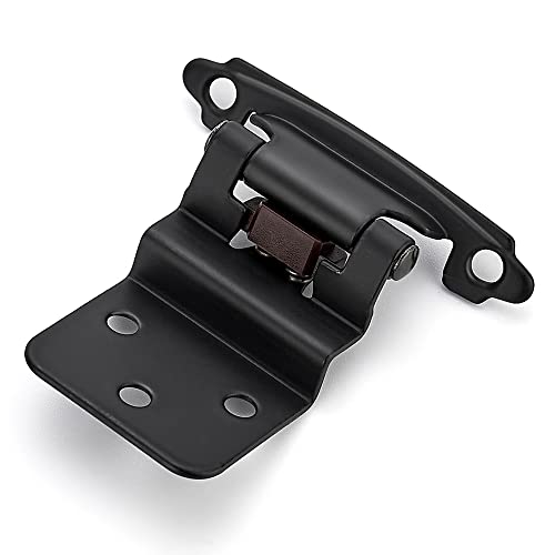 Ravinte 3/8" Inset Matte Black Cabinet Hinges 60 Pack (30 Pairs) - color: Matte Black