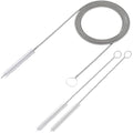 Long Drain Wire Brush, 60 Inch Flexible Pipe Tube Brush, Nylon Stainless Steel Sunroof Drain Cleaning Tool & Straw Cleaning Brush for Home, Kitchen, Fish Tank, Water Pump Accessories