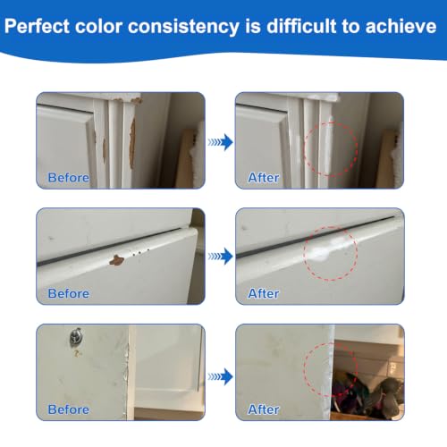 White Touch-Up Paint Pen1Oz, Water Based Scratch Repair for Wood Furniture