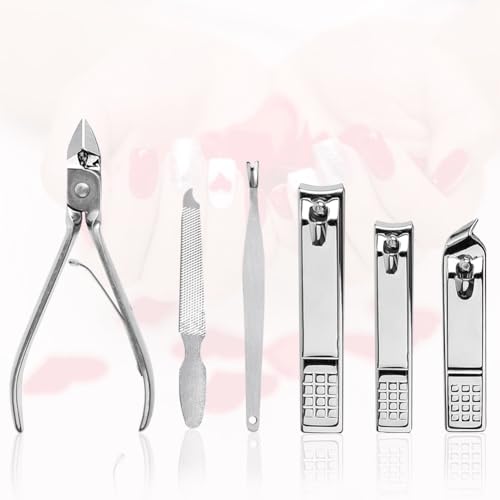 Yougai Manicure Set, Beige, 18Pcs Stainless Steel Nail Clippers - color: Pink