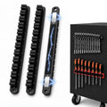 Heavy Duty Magnetic Screwdriver & Wrench Organizer, 36 Slot Tool Holder - color: Black, size: 36-Slot