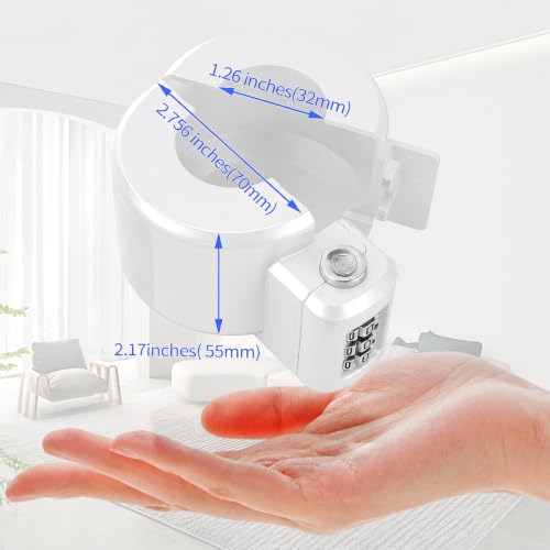 Door Knob Safety Cover Lock Child Proof Door Knob Lockout Device Cover - color: White