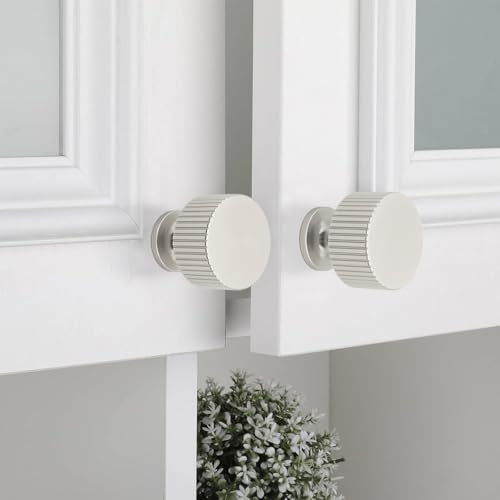 6 Pack Brushed Nickel Cabinet Knobs Drawer Pulls Dresser Knobs - color: Brushed Nickel, size: 6 Pack