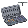ORIA 42 in 1 Magnetic Screwdriver Set, Multi Bit Ratchet Screwdriver Set With T Handle, Portable DIY Repair Tool Kit for Electronic Repair, Furniture, Bicycle, Computer - color: Grey
