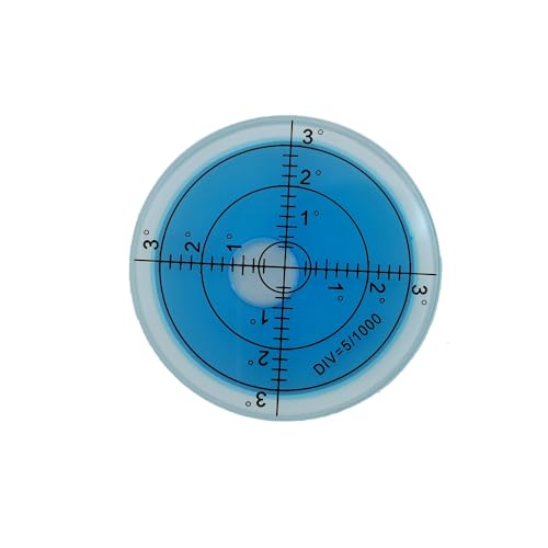 60mm Pure Glass Universal Horizontal Bubble Level Instrument Level Bubble Beads with High Temperature and Night Light Resistance Function (Blue) - color: High Temperature（pure Glass Night Glow Blue）