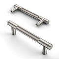 Asidrama 10 Pack 3 Inch(76mm) Brushed Satin Nickel Cabinet Pulls Knurled Cabinet Handles Cupboard Handles Kitchen Cabinet Hardware for Cupboard Drawer Pulls - color: Brushed Satin Nickel, size: 3" Hole Center, style: 10 Pack