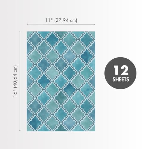 Main Street Peel and Stick Wallpaper Sheets, Jeweled Armour, 12-Pack - style: Jeweled Amour