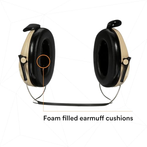 3M PELTOR Hearing Protection Optime 95 Earmuffs, Adjustable Earcups, E-A-Rfit Compatible, Stainless Steel - size: Behind the head, style: Behind-the-head
