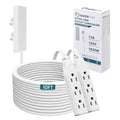 SakerPlus Outlet Concealer Power Strip, Baby Proof Outlet Covers - style: dual 10ft (AC ports)