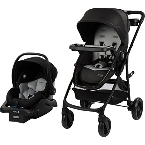 Safety 1st Grow and Go Flex 8-in-1 Car Seat Stroller Combo, Baby Stroller Travel Systems for Infants 4-30 lbs, Stroller and Carseat Combo Set, Foundry - color: Foundry
