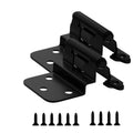 6 Pack 3 Pairs 3/8" Inset Kitchen Cabinet Door Hinges, Semi-Concealed Hinges, Self-Closing Cabinet Hinges with Mount Screws - color: Matte Black