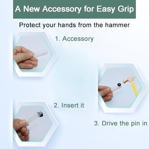 50 PCS Push Pins Picture Hangers Wall Hooks, Double Headed Thumb Tacks for Wall Hangings, Renter Friendly Decor Small Picture Frame Hangers for Drywall Cork Board Home Office Photo Decorations(Black) - style: Black
