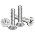 METALLIXITY 5/32"-32x3/4 Phillips Flat Head Bolts 304 Silver 30Pcs - color: Silver, size: 5/32"-32x3/4"