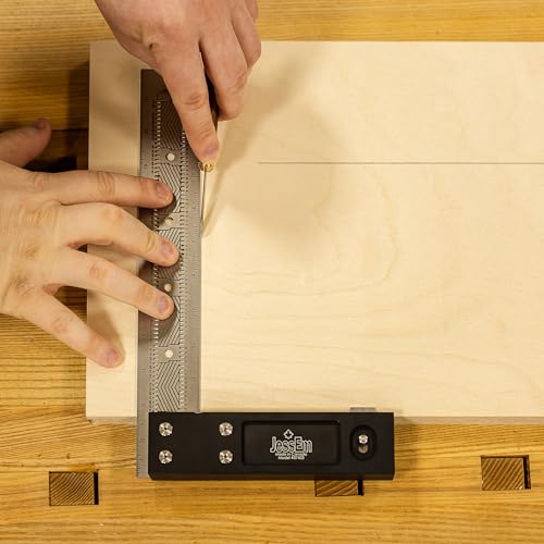 JessEm 12" Precision Woodworking Square - Self-Standing Layout Tool