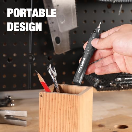 WORKPRO 24 in 1 Multi Bit Mini Screwdriver Set Magnetic, Grey - color: Dark Grey