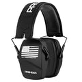 PROHEAR 016 NRR 26dB Shooting Ear Protection, Slim Passive Earmuffs - color: Black F