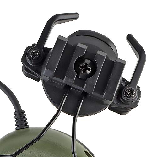 ATAIRSOFT Tactical Airsoft Headset with Microphone Waterproof Hunting Shooting Headphones Earmuff No Noise Reduction Function - color: Od