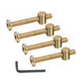 PATIKIL 4 Set Bunk Bed Bolts and Nuts Kit, M6x50mm Furniture Bolts Hex Drive Socket Cap Hardware Replacement for Beds Headboards Chairs - size: M6x50mm