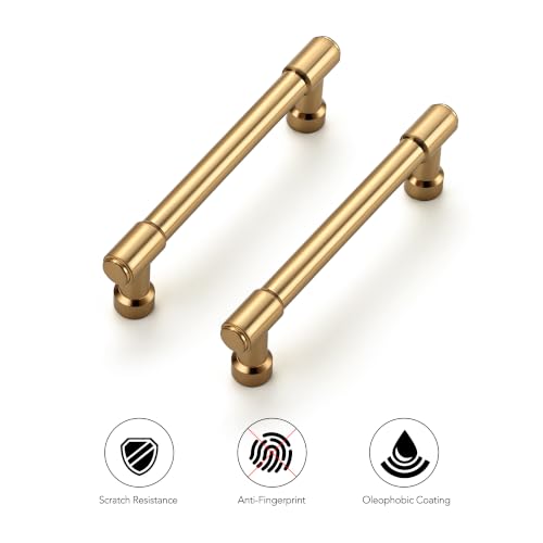 Ravinte Polished Champagne Bronze Cabinet Handles 3 Inch 10 Pack - color: Polished Champagne Bronze, size: 3 Inches Hole Center
