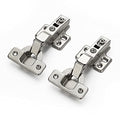 Ravinte European Kitchen Cabinet Hinges, Soft Close, Half Overlay, 10 Pack | 5 Pairs, Satin Nickel, Cabinet Door Hinges, Adjustable Concealed Cabinet Cup Style, Heavy-Duty for Frameless Door - size: Half Overlay