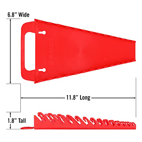 Ernst Manufacturing 14 Tool Wrench Gripper Storage Tray, Red