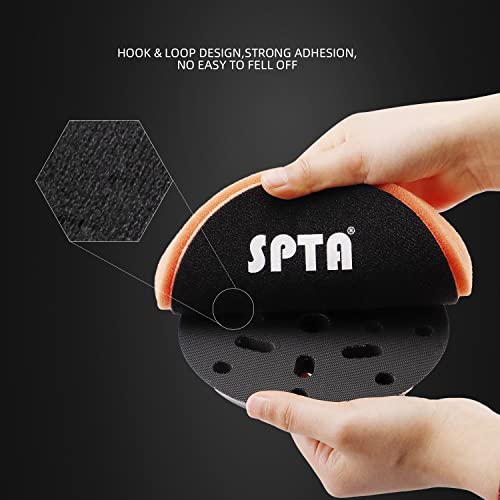 Buffing Polishing Pads, SPTA 5Pcs 7.5 Inch Face for 7 Inch 180mm Backing Plate Mix Cutting Force Buffing Pads Cutting Polishing Pad Kit for Car Buffer Polisher Compounding,Polishing, Waxing-SPTA0010 - size: 7 Inch
