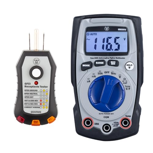 Westinghouse Electric Voltage Tester & 600V True RMS Multimeter – Professional & DIY Electrical Tool Bundle with 2-Year Warranty