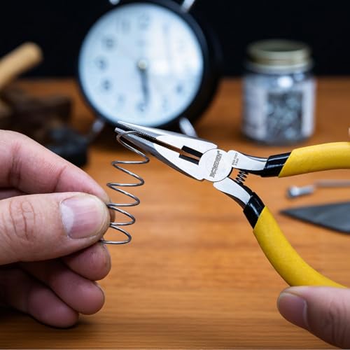 BOOSDEN 5" Small Needle Nose Pliers, Jewelry Pliers Set with Side Cutter - size: 5''-2 pack