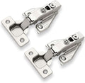 DecoBasics (10 PCS) Full Overlay Soft Close Cabinet Hinges for Kitchen Cabinets - 105° Face Frame Concealed Cabinet Door Hinge -3 Way Adjustability -Clip on Plate & Matching Screw 4 Easy Installation