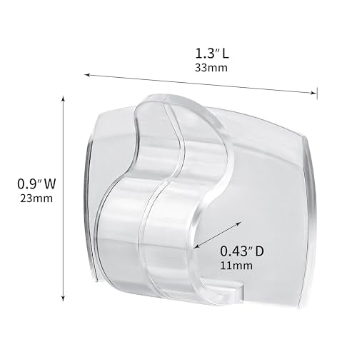 MOVELYST Clear Indoor Large Cord Clips, 20 Clips+28 Strips, Damage-Free - size: L-20 PCS