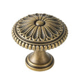 5 Pack | Cabinet Knobs | Solid Brass | 1-1/8 Inch Diameter | Brushed Antique Brass |Classic Cabinet Knobs for Furniture Kitchen ＆ Bathroon Fixture - size: 1-1/8 Inch Knob