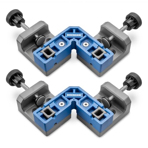 Rockler Clamp-It 1/4'' to 1/2'' Small Corner Clamp Jig (2-Pack).