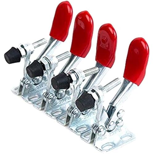 201A horizontal toggle clamp quick-release toggle clamps set 27kg/60lbs holding capacity anti-slip hold down hand clip tool