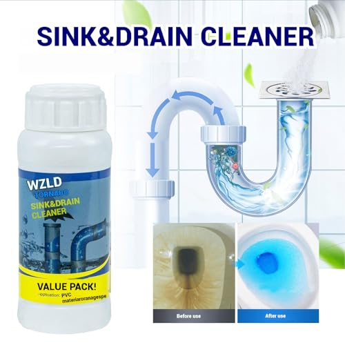Wild Tornado Sink Drain Cleaner, Powerful Sink and Drain Cleaner Powder for Kitchen and Bathroom