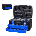 266PCS Tool Set, Socket Ratchet Wrench Tool Kit with Portable Drawer Tool Box, Complete Tool Box Set Hand Tool Set with Storage Case, Mechanic Tool Set for Home Auto Repair Garage DIY - color: 266pcs - Black&blue