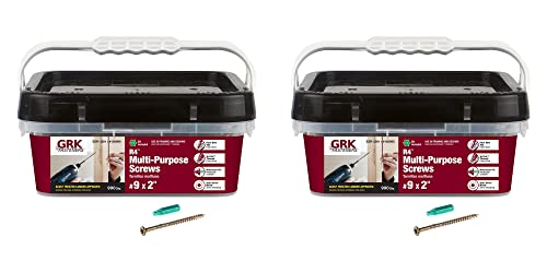 GRK 120990#9x2 Star Drive Bugle Head Climatek Steel R4 Multi-Purpose Screws, 1980/Box - size: #9 x 2" 1980 count