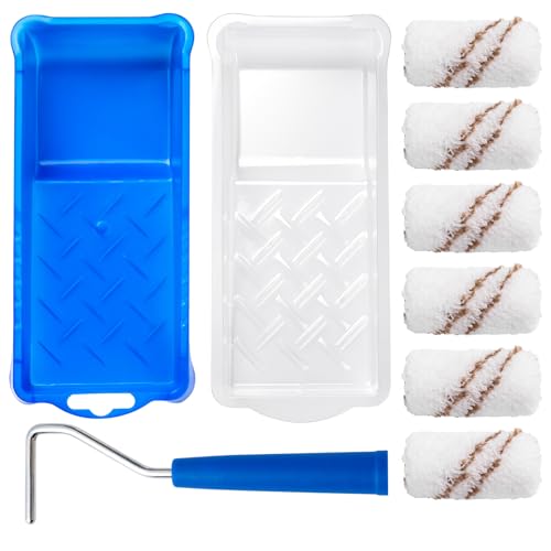 Mister Rui Paint Roller Kit, 9 Pack, 2 Inch Microfiber Paint Roller Covers - size: 2 inch (Pack of 9)